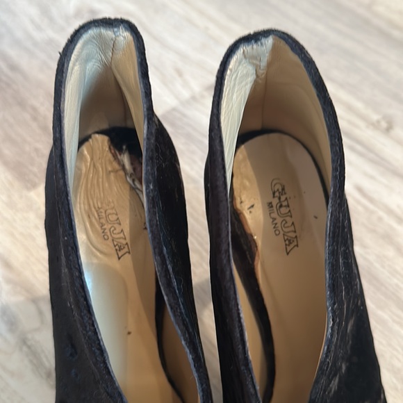 Velvet Open Toe Booties Bought in Rome - Picture 6 of 6